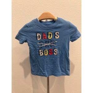 OshKosh Originals Toddler Blue Dads The Boss‎ Graphic T-Shirt 24M